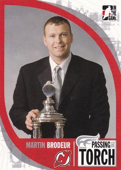 2005-06 In The Game Passing the Torch #05 Martin Brodeur Front