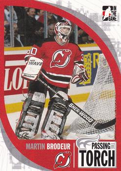 2005-06 In The Game Passing the Torch #08 Martin Brodeur Front