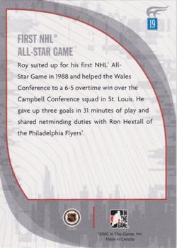 2005-06 In The Game Passing the Torch #19 Patrick Roy Back