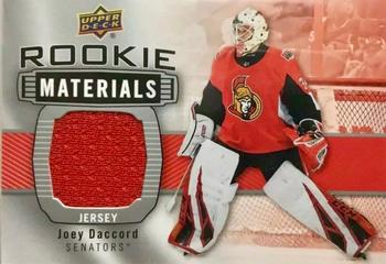2019-20 Upper Deck - Rookie Materials #RM-JD Joey Daccord Front