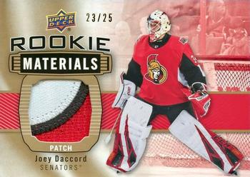 2019-20 Upper Deck - Rookie Materials Patch #RM-JD Joey Daccord Front