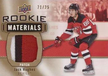 2019-20 Upper Deck - Rookie Materials Patch #RM-JH Jack Hughes Front
