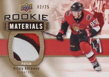 2019-20 Upper Deck - Rookie Materials Patch #RM-VA Vitaly Abramov Front