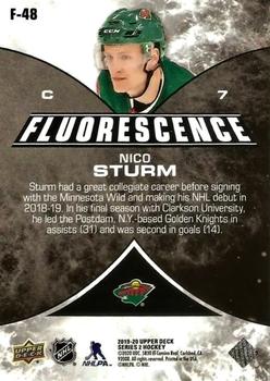 2019-20 Upper Deck - Fluorescence #F-48 Nico Sturm Back