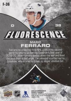 2019-20 Upper Deck - Fluorescence Green #F-36 Mario Ferraro Back