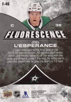2019-20 Upper Deck - Fluorescence Green #F-46 Joel L'Esperance Back