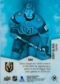 2019-20 Upper Deck - Rookie Breakouts #RB6 Cody Glass Back