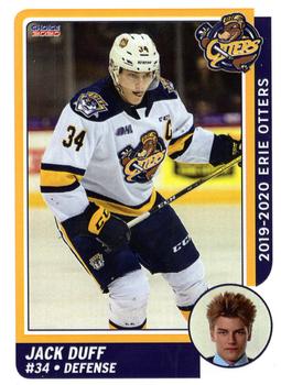 2019-20 Choice Erie Otters (OHL) #6 Jack Duff Front