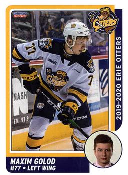 2019-20 Choice Erie Otters (OHL) #10 Maxim Golod Front
