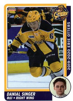 2019-20 Choice Erie Otters (OHL) #22 Danial Singer Front