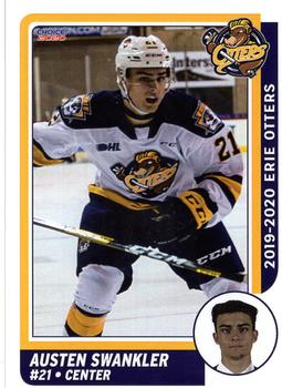 2019-20 Choice Erie Otters (OHL) #24 Austen Swankler Front