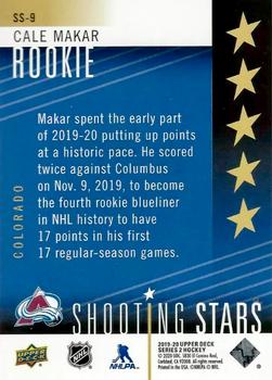 2019-20 Upper Deck - Shooting Stars Rookies #SS-9 Cale Makar Back