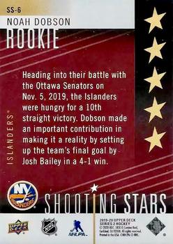 2019-20 Upper Deck - Shooting Stars Rookies Red #SS-6 Noah Dobson Back