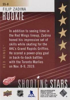2019-20 Upper Deck - Shooting Stars Rookies Red #SS-8 Filip Zadina Back