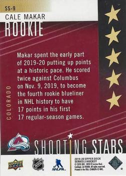2019-20 Upper Deck - Shooting Stars Rookies Red #SS-9 Cale Makar Back