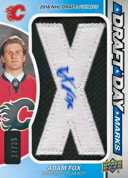 2019-20 SP Game Used - Draft Day Marks Rookies #DDM-AF Adam Fox Front