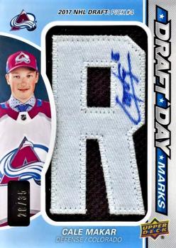 2019-20 SP Game Used - Draft Day Marks Rookies #DDM-CM Cale Makar Front