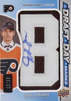 2019-20 SP Game Used - Draft Day Marks Rookies #DDM-JF Joel Farabee Front