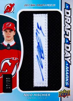 2019-20 SP Game Used - Draft Day Marks Rookies #DDM-NH Nico Hischier Front