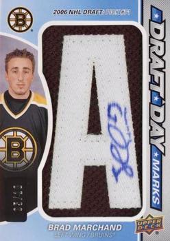 2019-20 SP Game Used - Draft Day Marks Veterans #DDM-BM Brad Marchand Front