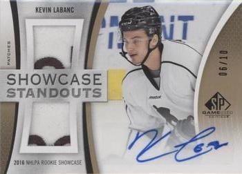 2019-20 SP Game Used - Showcase Standouts Patch Autographs #SS-KL Kevin Labanc Front