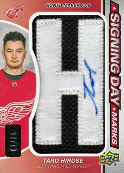 2019-20 SP Game Used - Signing Day Marks #SDM-TH Taro Hirose Front