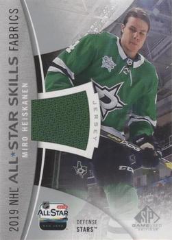 2019-20 SP Game Used - 2019 NHL All-Star Skills Fabric #AS-MH Miro Heiskanen Front