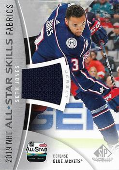 2019-20 SP Game Used - 2019 NHL All-Star Skills Fabric #AS-SJ Seth Jones Front