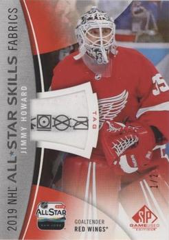 2019-20 SP Game Used - 2019 NHL All-Star Skills Fabric Tag #AS-JH Jimmy Howard Front