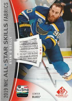 2019-20 SP Game Used - 2019 NHL All-Star Skills Fabric Tag #AS-RO Ryan O'Reilly Front