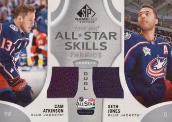 2019-20 SP Game Used - 2019 NHL All-Star Skills Fabric Duals #AS2-AJ Cam Atkinson / Seth Jones Front