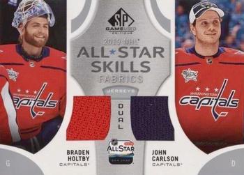 2019-20 SP Game Used - 2019 NHL All-Star Skills Fabric Duals #AS2-HC Braden Holtby / John Carlson Front