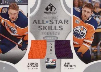 2019-20 SP Game Used - 2019 NHL All-Star Skills Fabric Duals #AS2-MD Connor McDavid / Leon Draisaitl Front