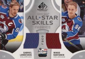 2019-20 SP Game Used - 2019 NHL All-Star Skills Fabric Duals #AS2-LR Gabriel Landeskog / Mikko Rantanen Front