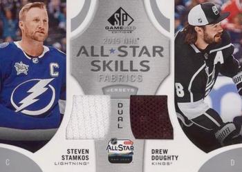 2019-20 SP Game Used - 2019 NHL All-Star Skills Fabric Duals #AS2-SD Steven Stamkos / Drew Doughty Front