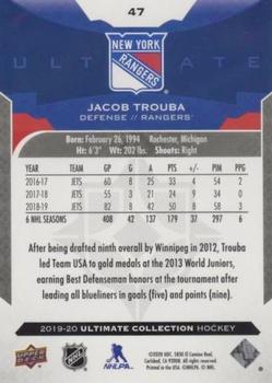 2019-20 Upper Deck Ultimate Collection #47 Jacob Trouba Back