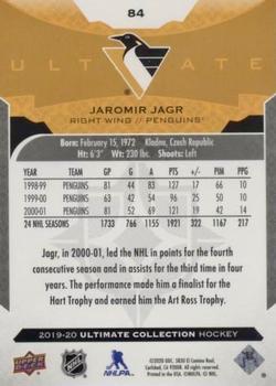 2019-20 Upper Deck Ultimate Collection #84 Jaromir Jagr Back