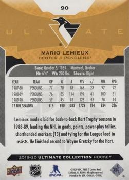 2019-20 Upper Deck Ultimate Collection #90 Mario Lemieux Back