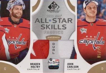 2019-20 SP Game Used - 2019 NHL All-Star Skills Fabric Duals Patch #AS2-HC Braden Holtby / John Carlson Front