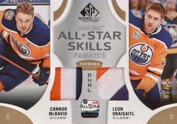 2019-20 SP Game Used - 2019 NHL All-Star Skills Fabric Duals Patch #AS2-MD Connor McDavid / Leon Draisaitl Front