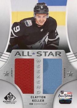 2019-20 SP Game Used - 2019 NHL All-Star Weekend Banner/Jersey #AW-CK Clayton Keller Front