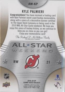 2019-20 SP Game Used - 2019 NHL All-Star Weekend Banner/Patch #AW-KP Kyle Palmieri Back