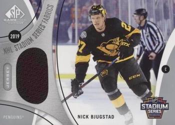 2019-20 SP Game Used - 2019 NHL Stadium Series Fabrics #SS-NB Nick Bjugstad Front