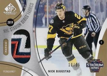 2019-20 SP Game Used - 2019 NHL Stadium Series Fabrics Patch #SS-NB Nick Bjugstad Front
