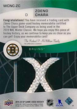 2019-20 SP Game Used - 2019 NHL Winter Classic Material Net Cord #WCNC-ZC Zdeno Chara Back
