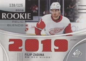 2019-20 SP Game Used - 2019 Rookie Relic Blends #RRB-FZ Filip Zadina Front