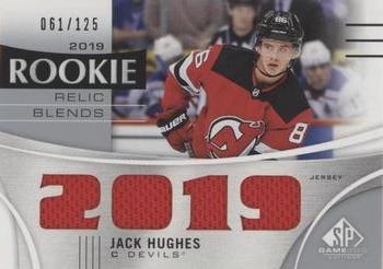 2019-20 SP Game Used - 2019 Rookie Relic Blends #RRB-JH Jack Hughes Front