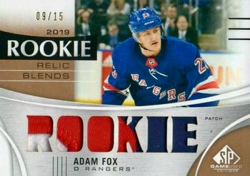 2019-20 SP Game Used - 2019 Rookie Relic Blends Patch #RRB-AF Adam Fox Front