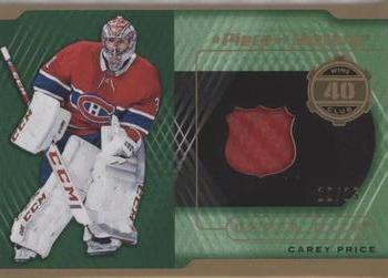2019-20 SP Game Used - A Piece of History 40 Win Season Club Premium #40-CP Carey Price Front