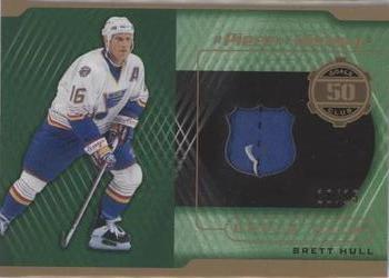 2019-20 SP Game Used - A Piece of History 50 Goal Season Club Premium #50-BH Brett Hull Front